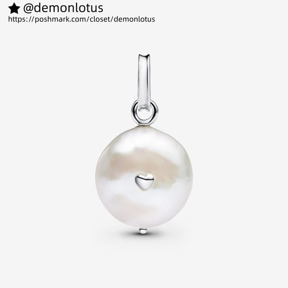 Pandora Treated Freshwater Cultured Baroque Pearl Mum Dangle Charm - Picture 3 of 7